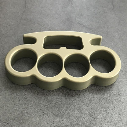 Classic Aluminum Lightweight Knuckle Dusters Built-in Bottle Opening Slot Design EDC Tool