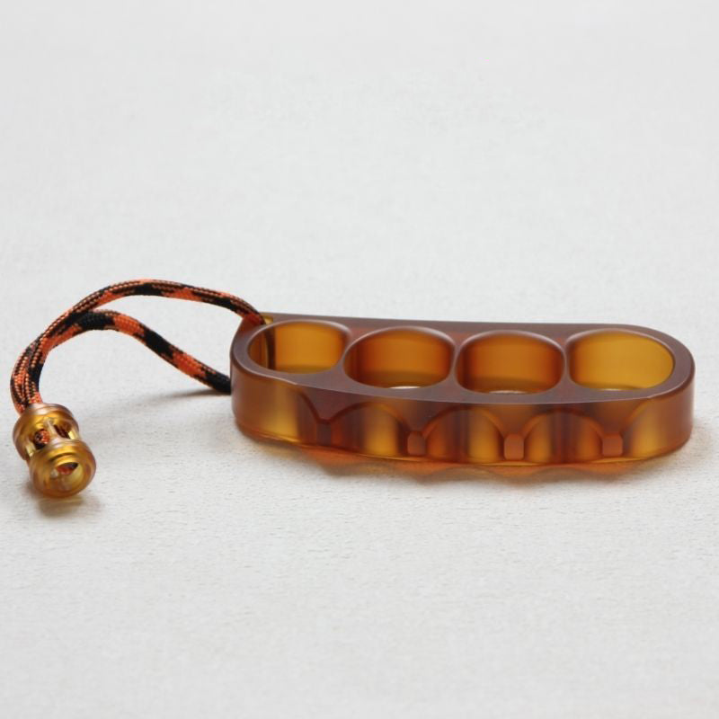 Large Amber Pea Outdoor EDC Knuckle Dusters