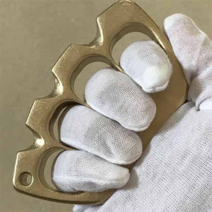Big Hole Creative Brass Knuckle Dusters Outdoor Tool
