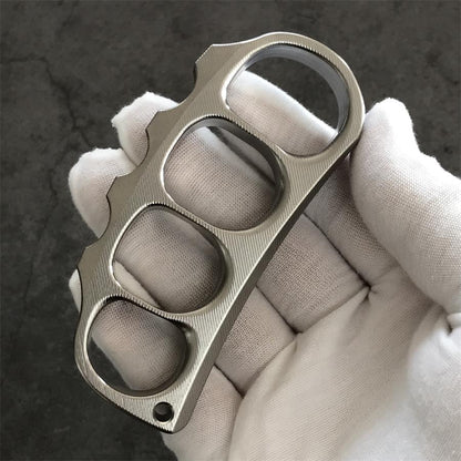 Titanium Pea Knuckle Dusters with Surface Texture Design EDC Tool