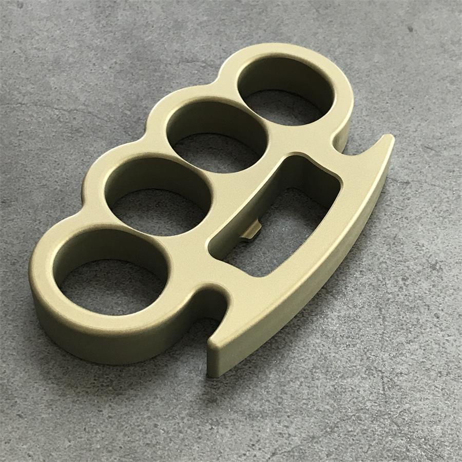 Classic Aluminum Lightweight Knuckle Dusters Built-in Bottle Opening Slot Design EDC Tool