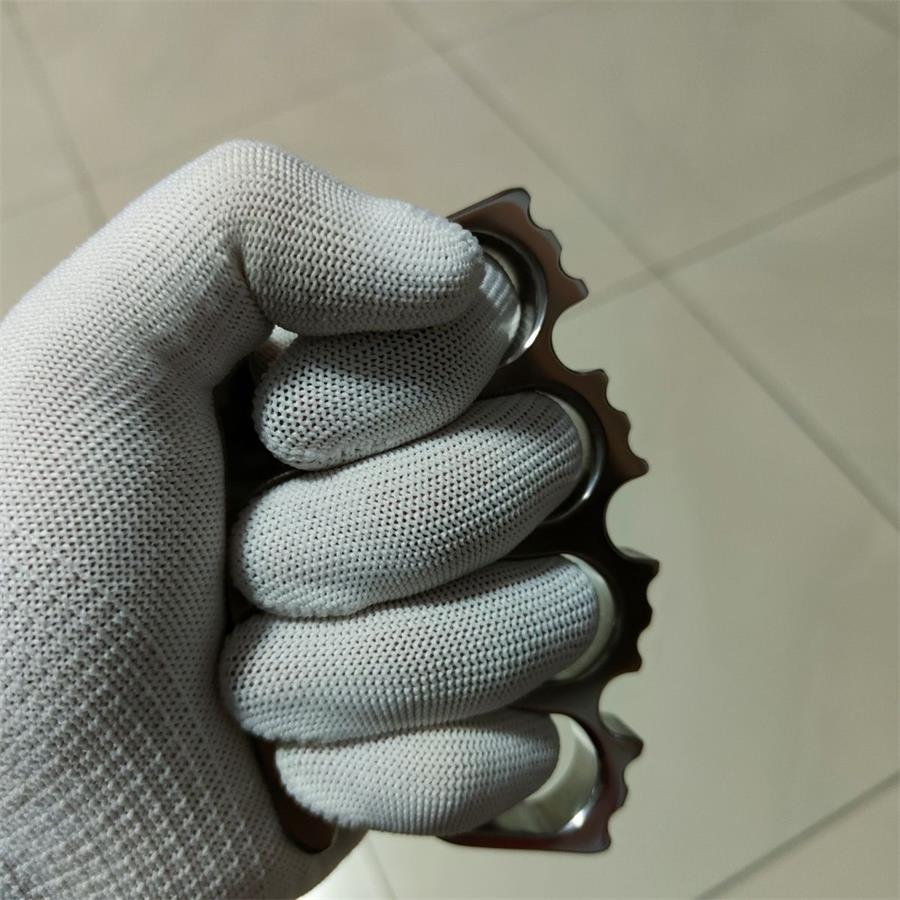 Titanium Alloy Mirror Polished Creative Knuckle DustersOutdoor EDC Tool