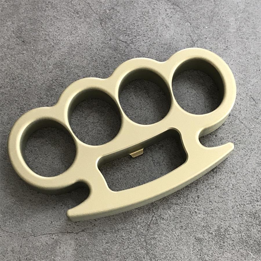 Classic Aluminum Lightweight Knuckle Dusters Built-in Bottle Opening Slot Design EDC Tool