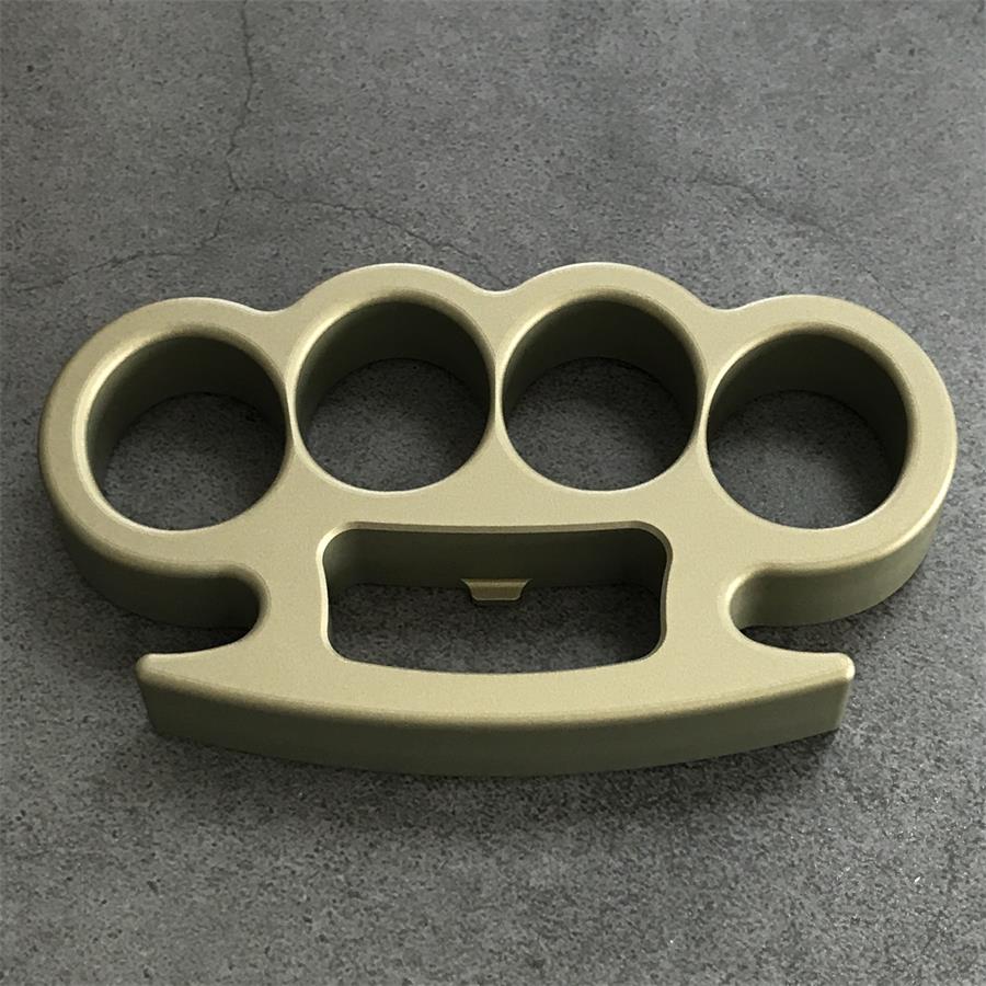 Classic Aluminum Lightweight Knuckle Dusters Built-in Bottle Opening Slot Design EDC Tool