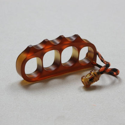 Large Amber Pea Outdoor EDC Knuckle Dusters