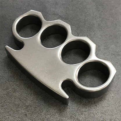 The KING Stonewashed Steel Knuckle Dusters Outdoor Tool