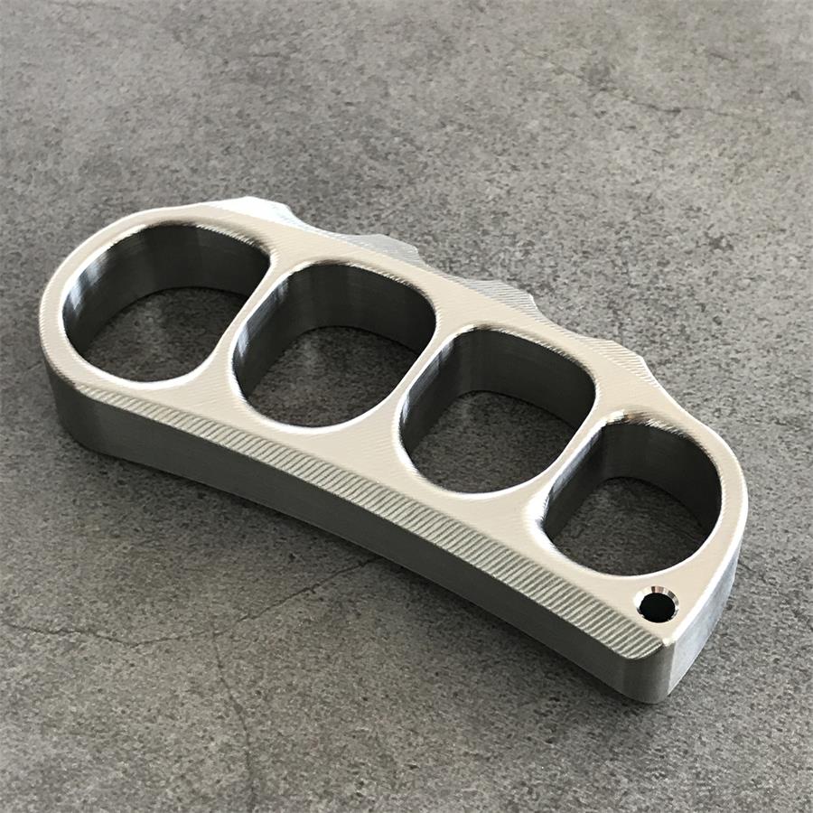 Titanium Pea Knuckle Dusters with Surface Texture Design EDC Tool
