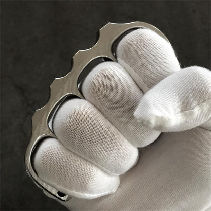 Titanium Pea Knuckle Dusters with Surface Texture Design EDC Tool