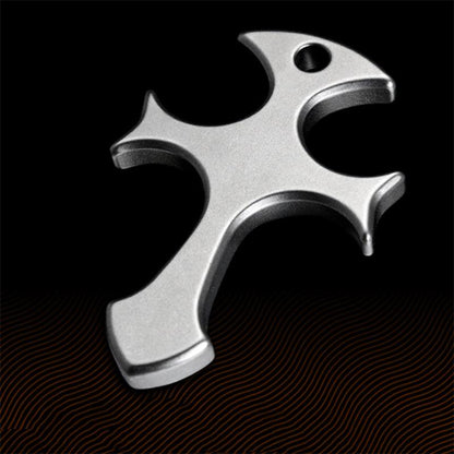 Outdoor Titanium Cross Pendant Knuckle Dusters