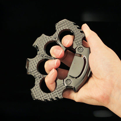 Heavy Black Creative Knuckle Dusters Outdoor EDC Tool