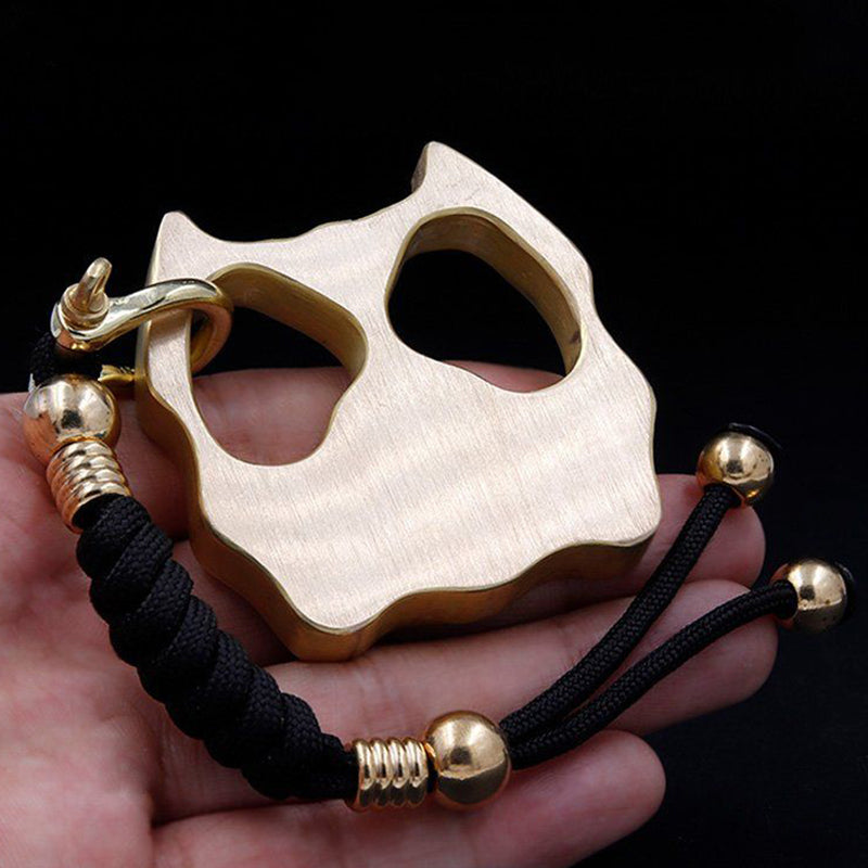 Brass Pet Shape Outdoor Bottle Opener EDC Knuckle Dusters