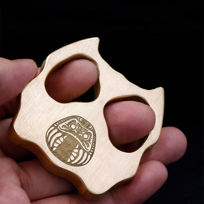 Brass Pet Shape Outdoor Bottle Opener EDC Knuckle Dusters