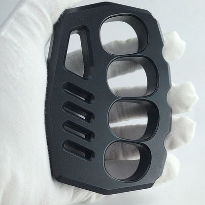 Aluminum Large Rope Hole Black Knuckle Dusters