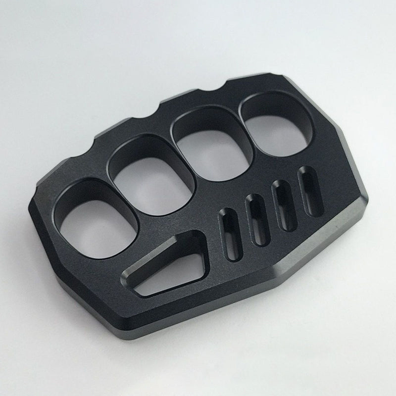 Aluminum Large Rope Hole Black Knuckle Dusters