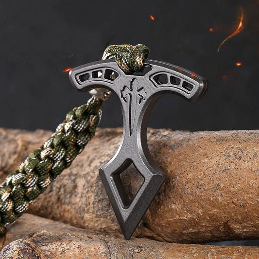 Portable EDC Tool Pendant Keychain Knuckle Dusters with Aviation Painted Surface