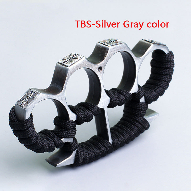 Multicolor With rope Four Finger Outdoor EDC Knuckle Dusters
