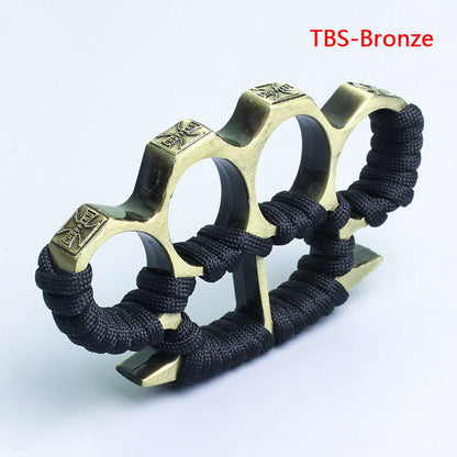 Multicolor With rope Four Finger Outdoor EDC Knuckle Dusters