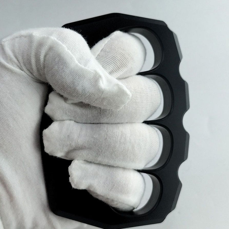 Aluminum Large Rope Hole Black Knuckle Dusters