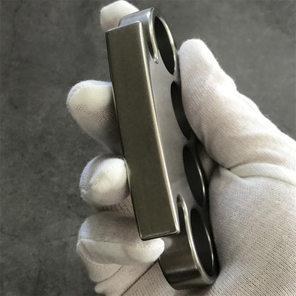 The KING Stonewashed Steel Knuckle Dusters Outdoor Tool