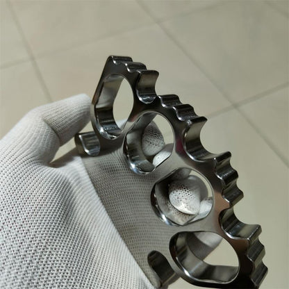 Titanium Alloy Mirror Polished Creative Knuckle DustersOutdoor EDC Tool