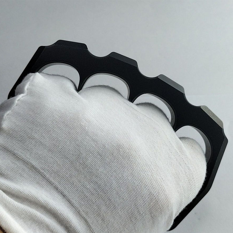 Aluminum Large Rope Hole Black Knuckle Dusters