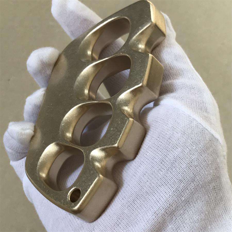 Big Hole Creative Brass Knuckle Dusters Outdoor Tool