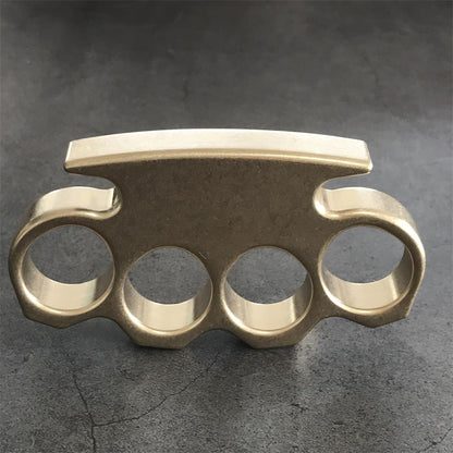 Stonewashed Classic Brass Knuckle Dusters Outdoor Tool