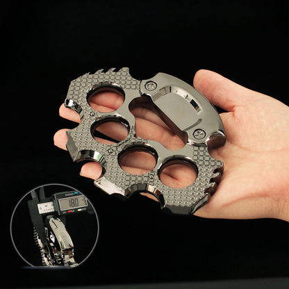 Heavy Black Creative Knuckle Dusters Outdoor EDC Tool