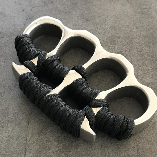 Big Finger Hole Steel Knuckle Dusters Broken Window EDC Tool
