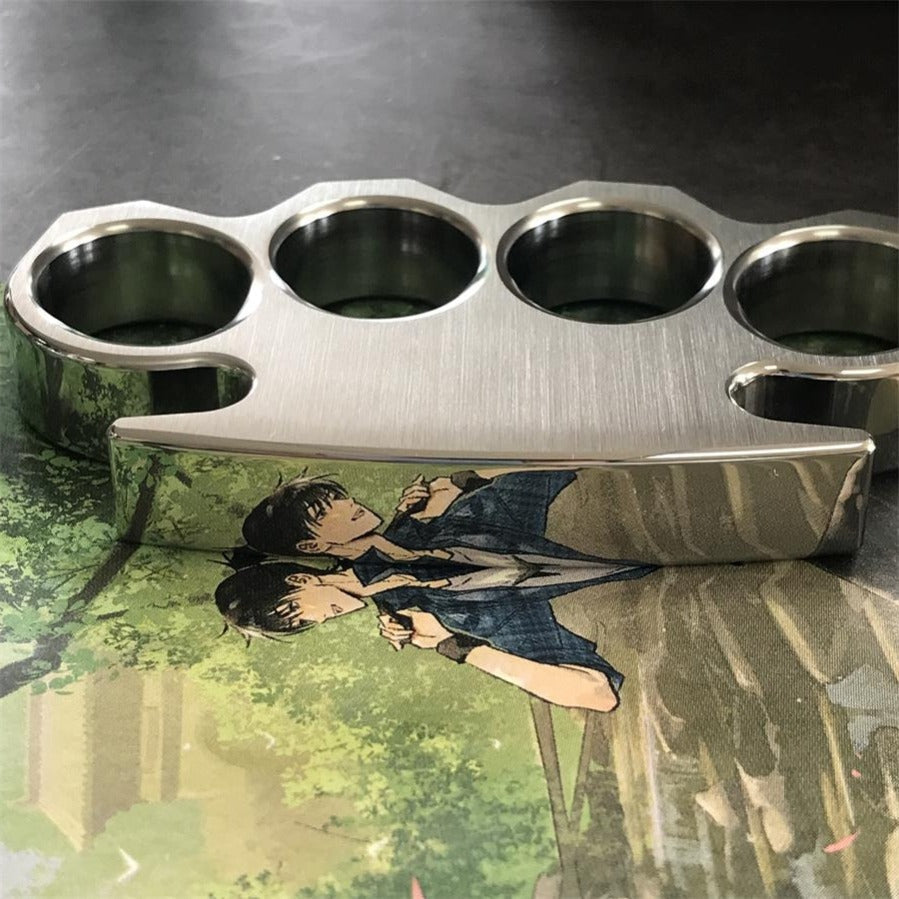 Brushed Finish and Mirror Polished Steel Knuckle Dusters