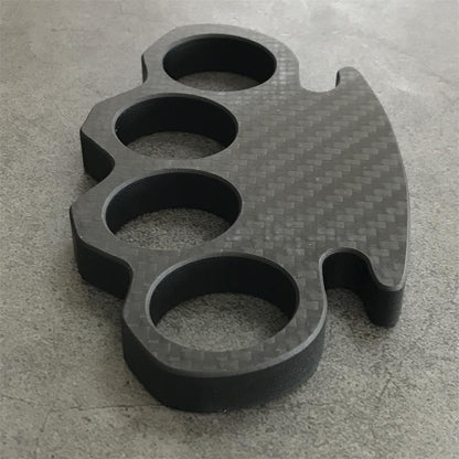 Classic Carbon Fiber Lightweight Knuckle Dusters Outdoor Tool