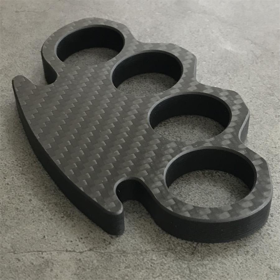Classic Carbon Fiber Lightweight Knuckle Dusters Outdoor Tool