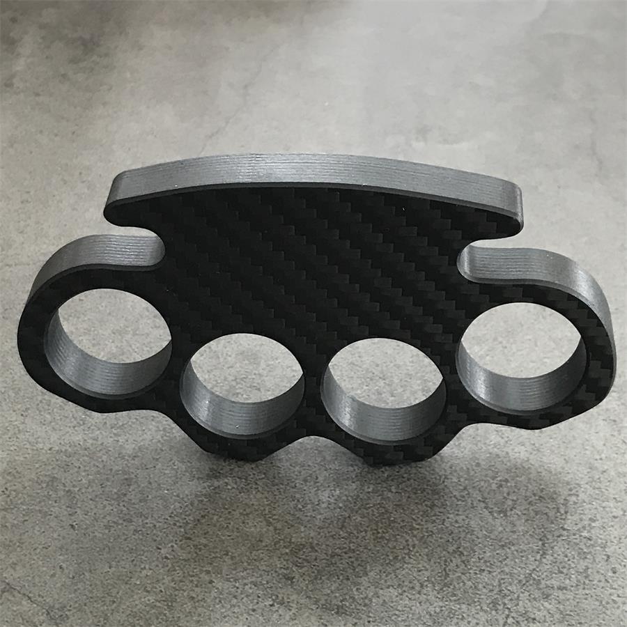 Classic Carbon Fiber Lightweight Knuckle Dusters Outdoor Tool