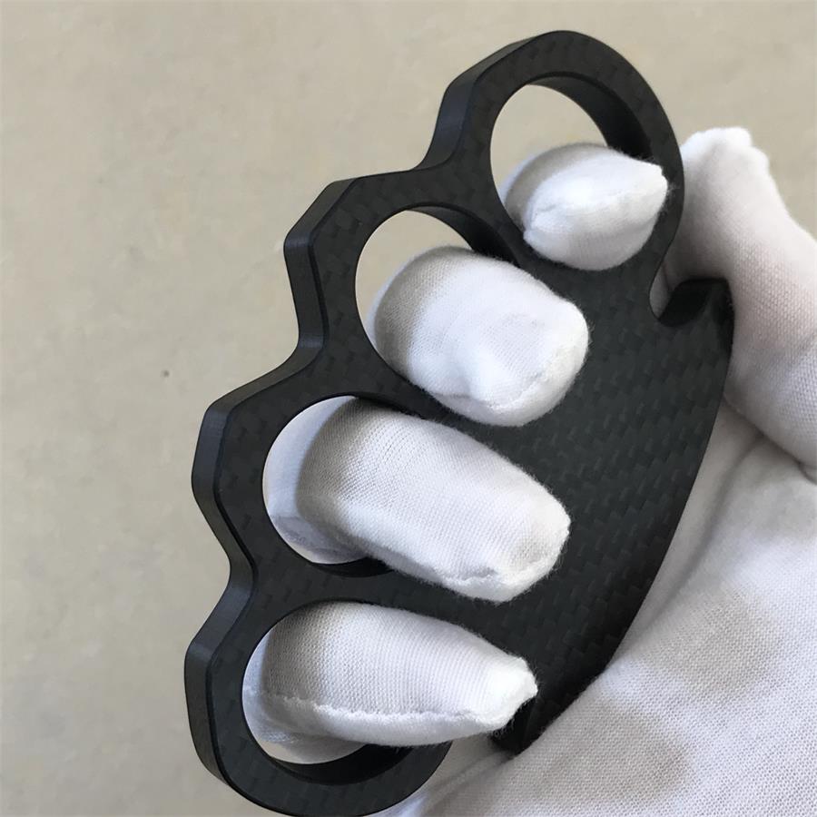 Classic Carbon Fiber Lightweight Knuckle Dusters Outdoor Tool