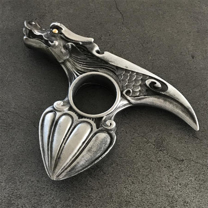 EDC Creative Knuckle Duster Dragon Pattern Tool