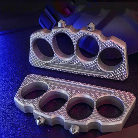 Knuckle Duster Detachable Window Breaker Self Defense Outdoor EDC Tool