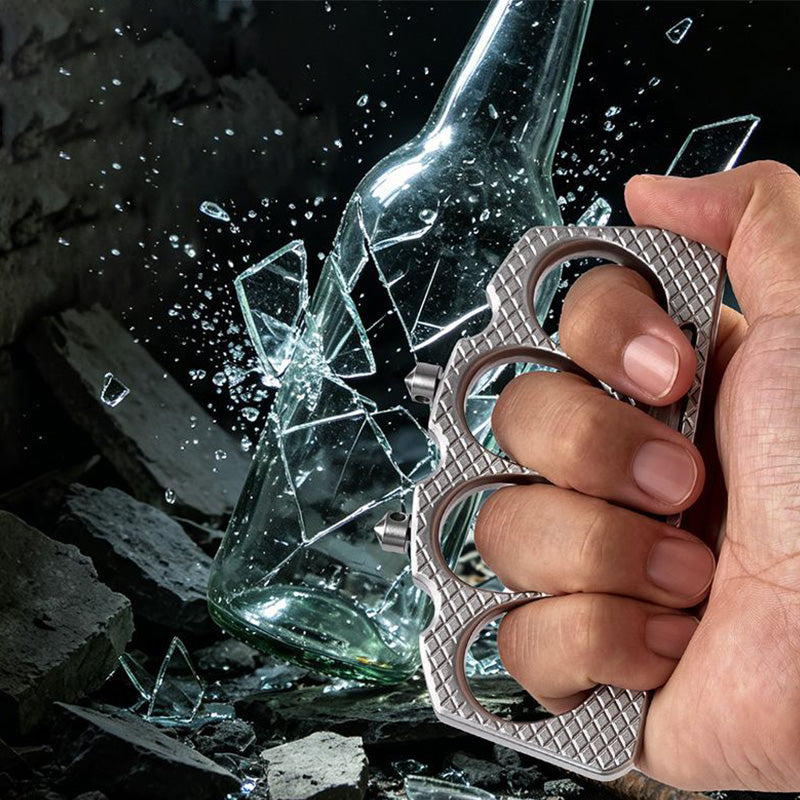 Knuckle Duster Detachable Window Breaker Self Defense Outdoor EDC Tool