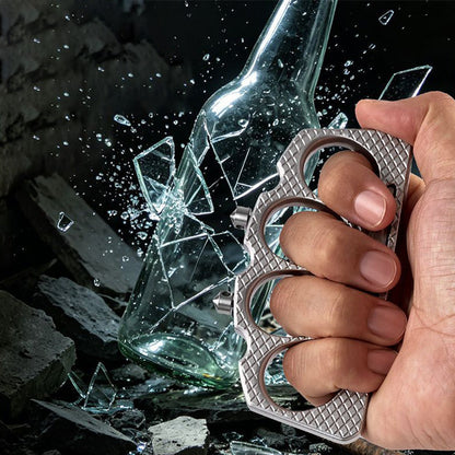 Knuckle Duster Detachable Window Breaker Self Defense Outdoor EDC Tool