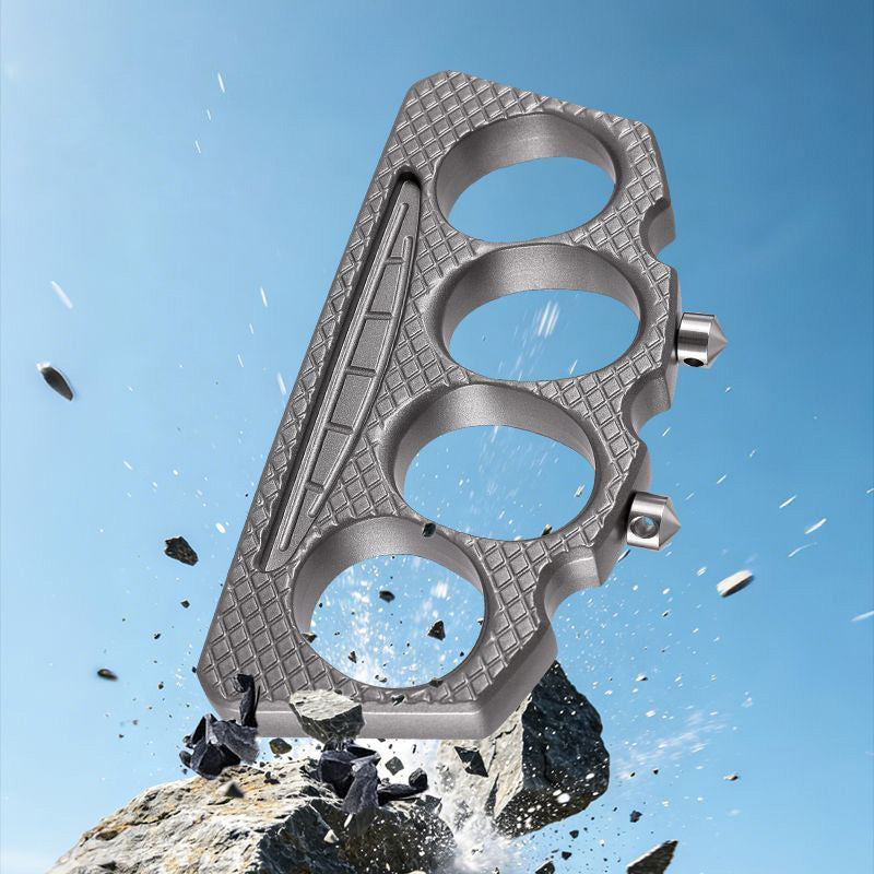 Knuckle Duster Detachable Window Breaker Self Defense Outdoor EDC Tool