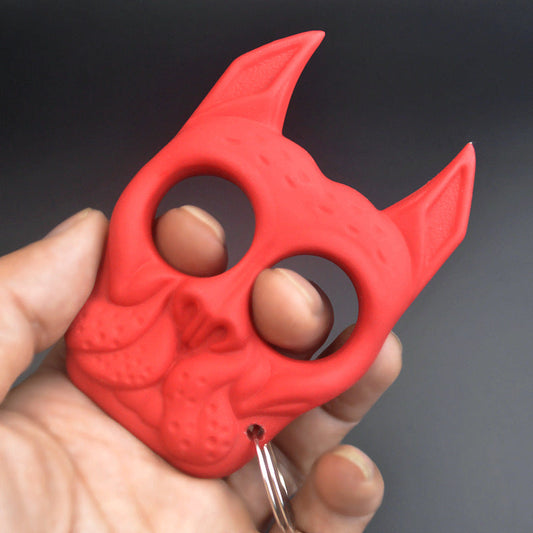 Creative Two Finger Dog Keychain Knuckle Dusters