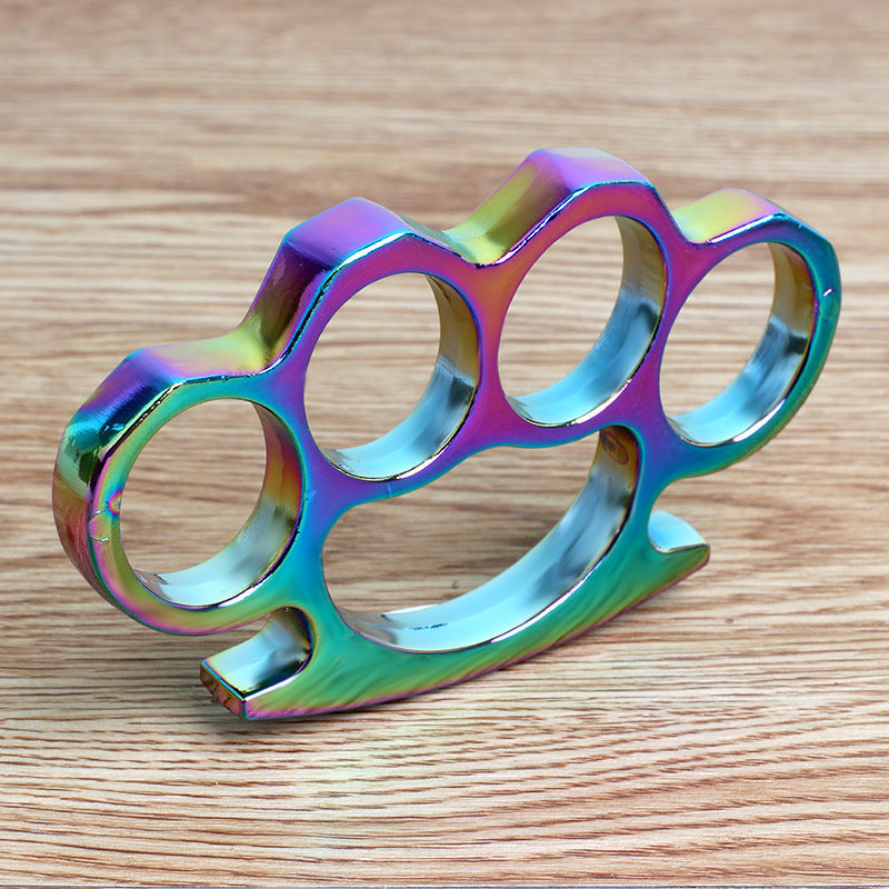 Dazzle Colorful Thickened Four Finger Outdoor Knuckle Dusters