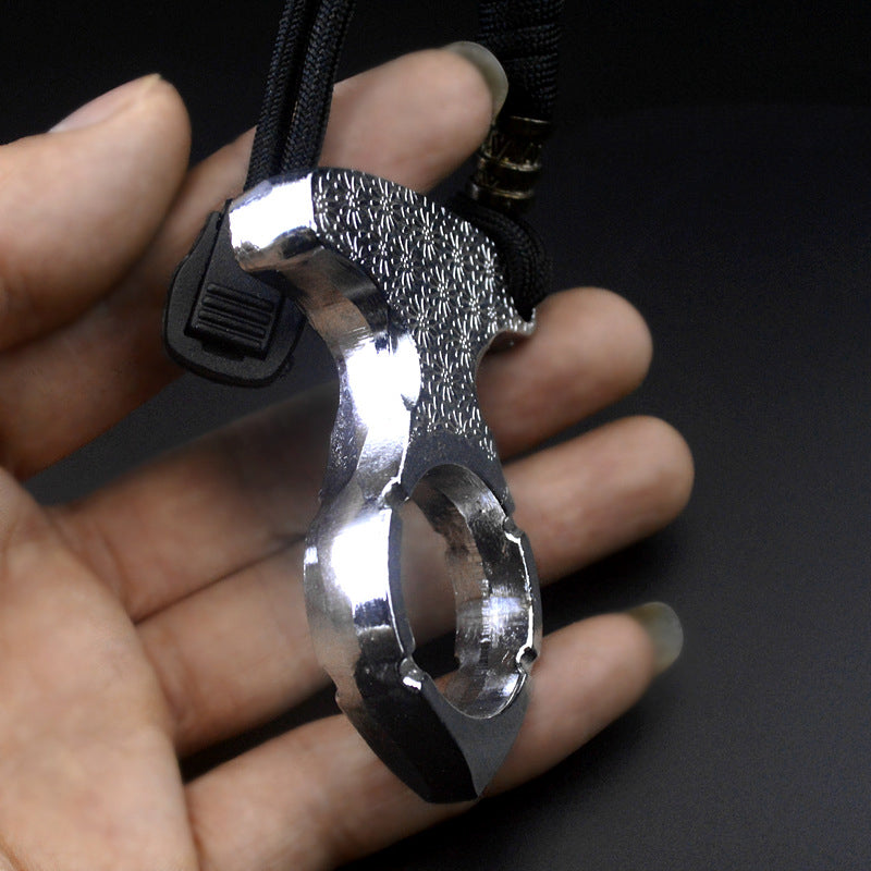 Thickened Zinc One Finger EDC Knuckle Dusters
