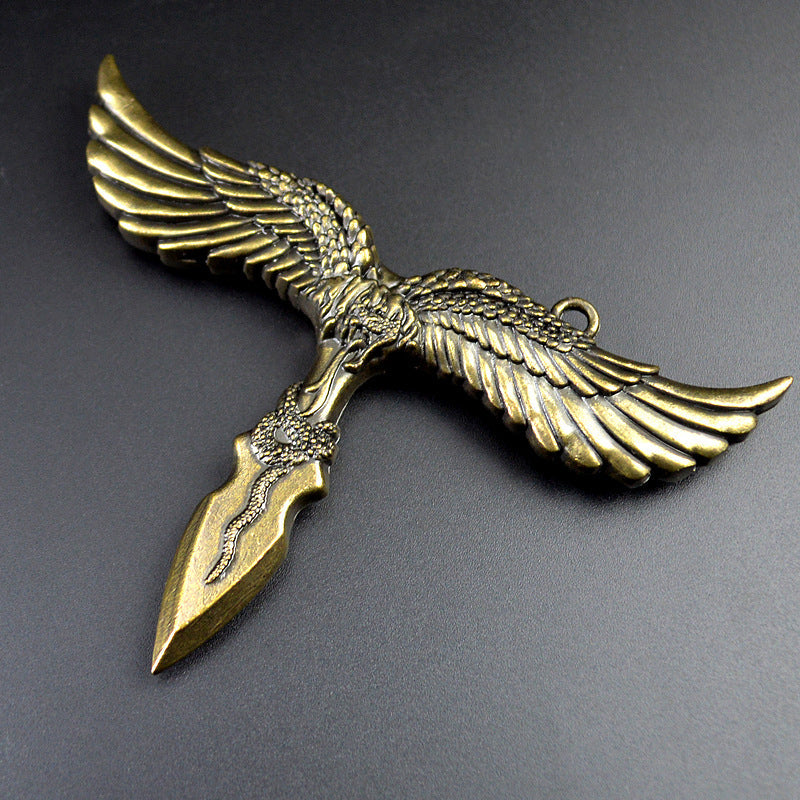 Outdoor Eagle Sheep Shape Travel Keychain Knuckle Dusters