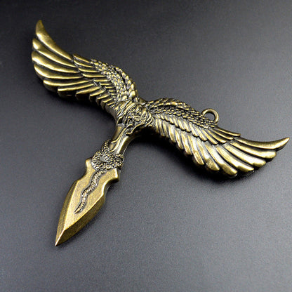 Outdoor Eagle Sheep Shape Travel Keychain Knuckle Dusters