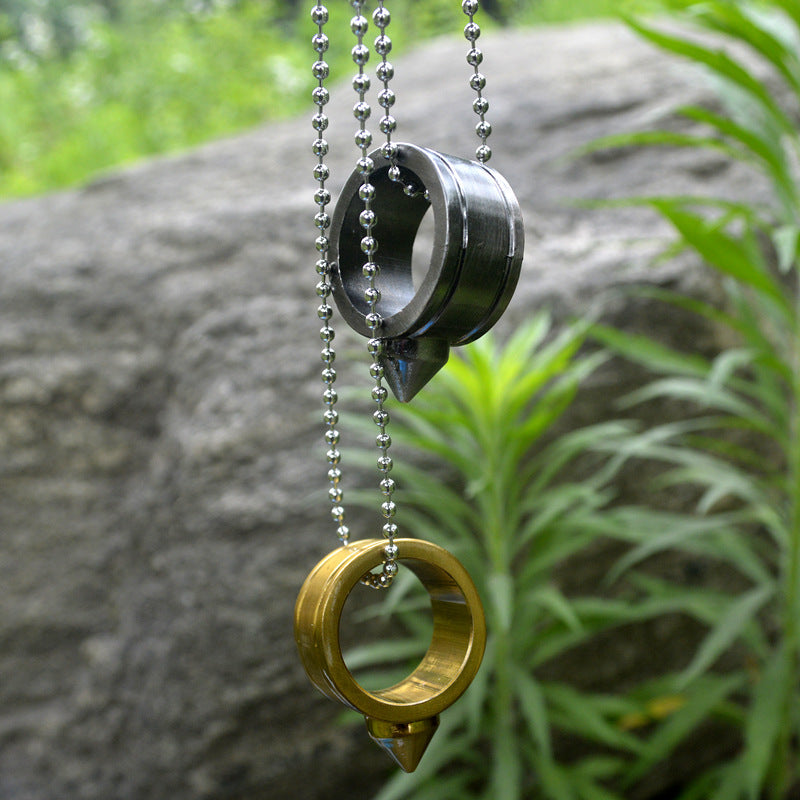 One Finger Ring Pendant Pocket EDC Knuckle Dusters