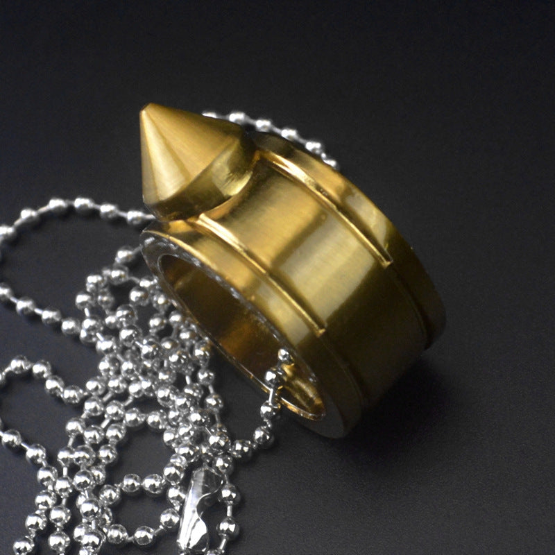 One Finger Ring Pendant Pocket EDC Knuckle Dusters