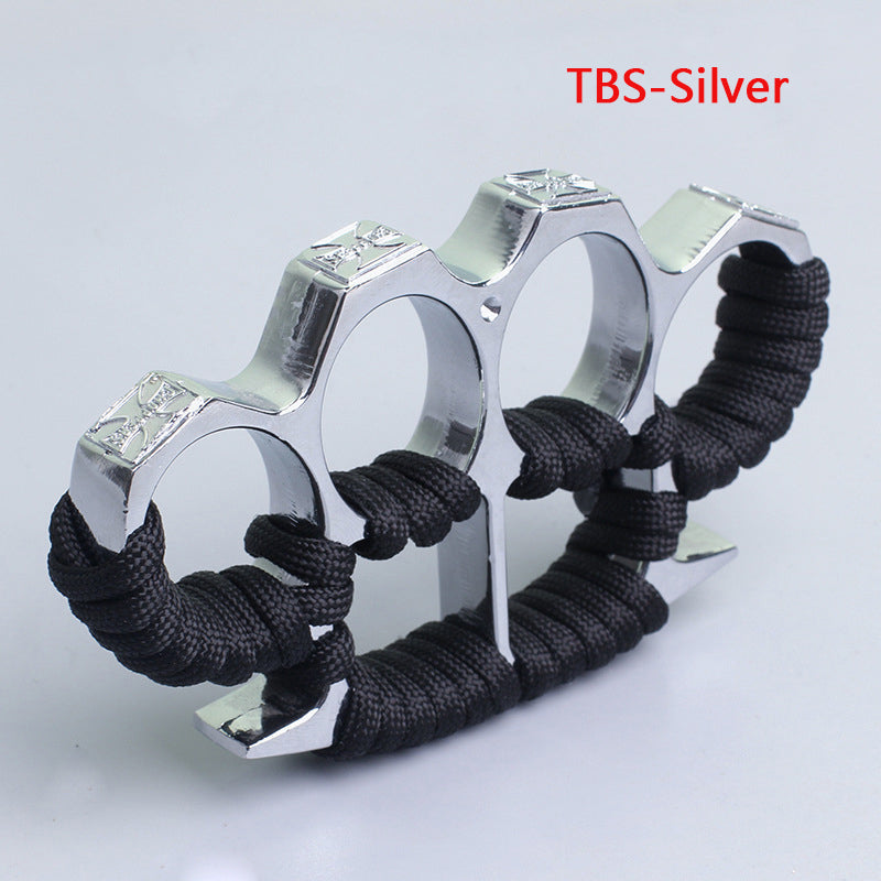Multicolor With rope Four Finger Outdoor EDC Knuckle Dusters