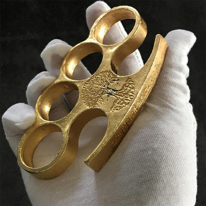 Old Style Zinc Alloy Knuckle Dusters Self-Defense EDC Gear