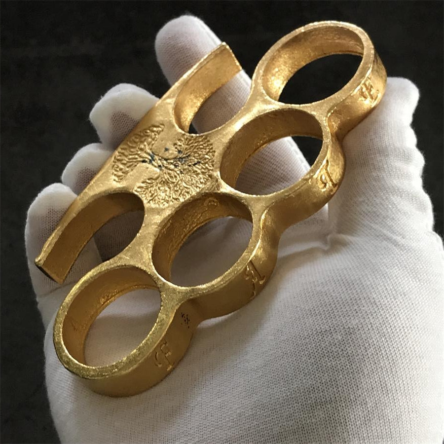 Old Style Zinc Alloy Knuckle Dusters Self-Defense EDC Gear