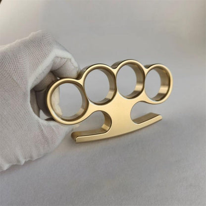 Solid Brass Knuckle Duster Window Breaker Self Defense EDC